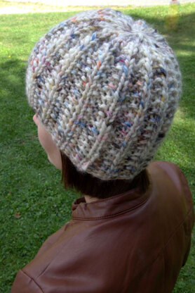 Mistake Rib Stitch Hat in Plymouth Yarn Baby Alpaca Grande Hand Dye - F586 - Downloadable PDF