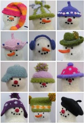 Felted Snowman Hats