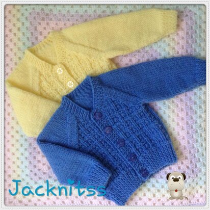 Basket Weave Baby Cardigan