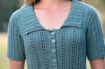 Double Eyelet Cardigan - #176