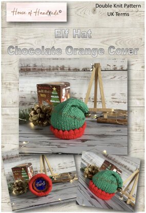 Elf Hat Chocolate Orange Cover Knitting Pattern
