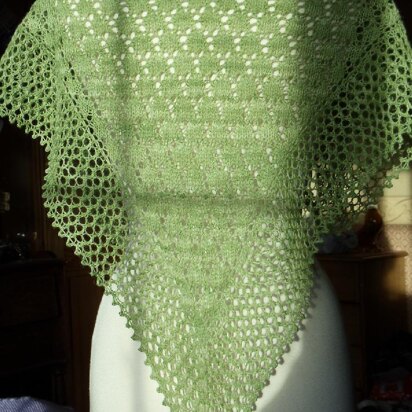 Lili Wen Fach - Snowdrop Shawl