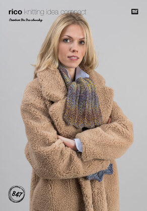 Scarf in Rico Creative Ito Iro Chunky - 847 - Downloadable PDF