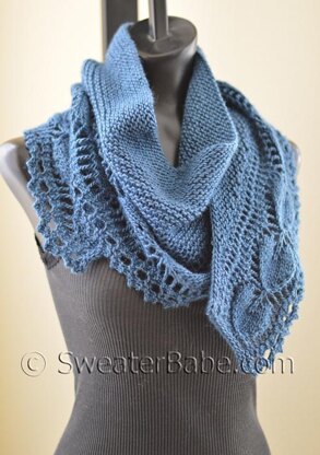 #188 Open Hearts Shawlette