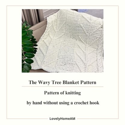 The Wavy Tree Blanket Pattern