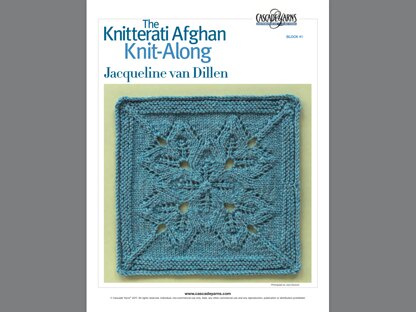 The knitterati afghan knit-along by cascade yarns