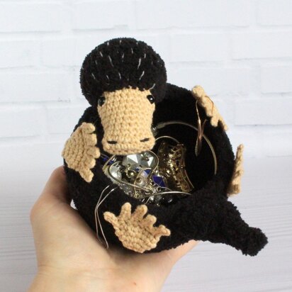 Niffler crochet Jewelry basket  fantastic beasts