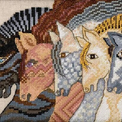 Mill Hill Moroccan Horses Cross Stitch Kit - 6in x 6in