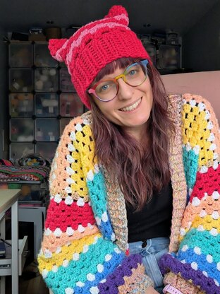 Cat Ear Beanie and Bobble Hat