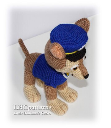 Chase Pup Paw Patrol Crochet Pattern