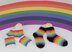 Baby Simple Rainbow Socks (Circular)