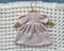 P144 Dolls Dress and Bonnet