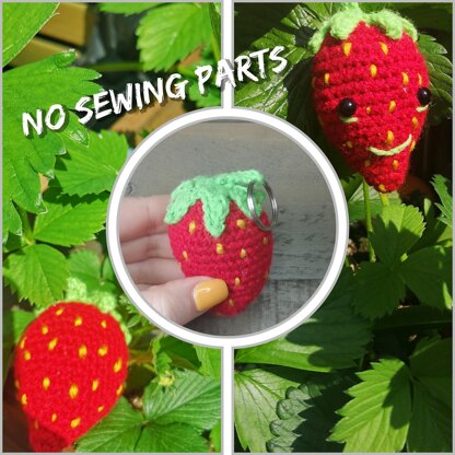 Strawberry keyring