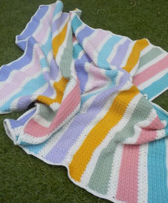 Stress free stripes blanket