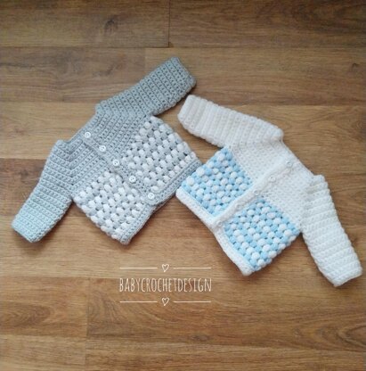 Baby puff stitch Cardigan