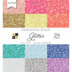 American Crafts DCWV Single-Sided Cardstock Stack 6"X6" 24/Pkg - Glitter, 12 Colors/2 Each