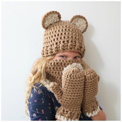 Honey Bear Hat Set