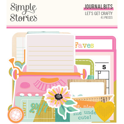 Simple Stories Let's Get Crafty Journal Bits & Pieces