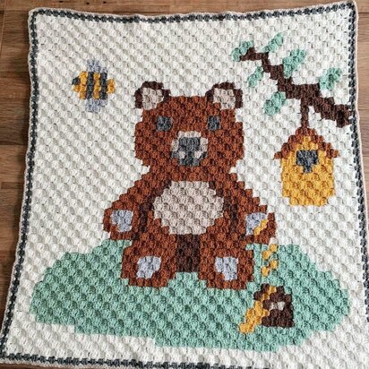 Honeybear c2c blanket