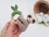 Sloth crochet pattern animal baby rattle teether toy Amigurumi pattern for newborn