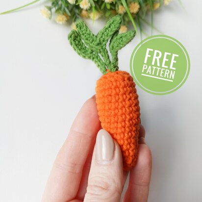 Little carrot, amigurumi food pattern