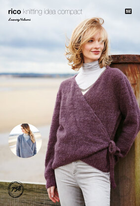 Wrap Cardigan in Rico Luxury Volumi - 758 - Downloadable PDF