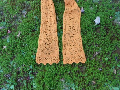 Fall Foliage Lace Scarf