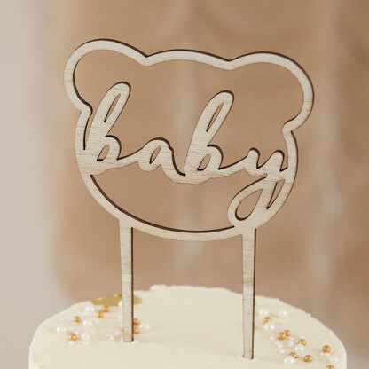 Ginger Ray Teddy Bear Baby Cake Topper