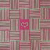 Hearts and flowers cot blanket