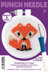 Design Works Fox Punch Needle Kit - 9cm x 9cm