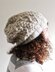 White Cabled Slouch Hat