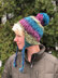 Earflap Hat in Plymouth Yarn Mega Cakes - F861 - Downloadable PDF