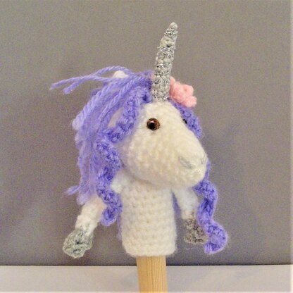 Unicorn finger puppet