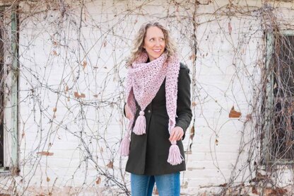 At First Blush Triangle Scarf