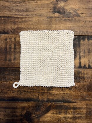 Barrel Stitch Trivet -- a loom knit pattern