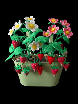 Crochet Strawberry plant
