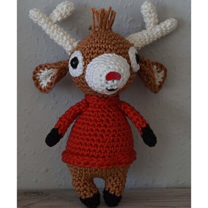 Amigurumi Häkelanleitung Rudolph das Rentier und seine Freunde