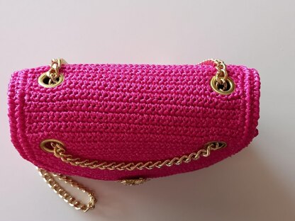 "Divine" rafia crochet bag