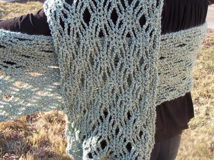 Crochet Lace Stole: Shelly