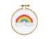 The Stranded Stitch Mini Rainbow Cross Stitch Kit - 3 inches