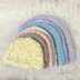 435- Crochet Pattern for babies Rainbow Hat- 7 sizes- small preemie to 4 years- 435