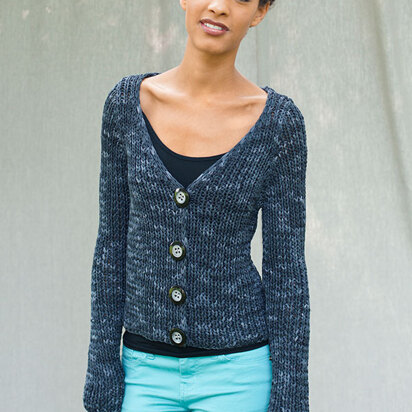 Clem Cardigan in Berroco Karma - Downloadable PDF