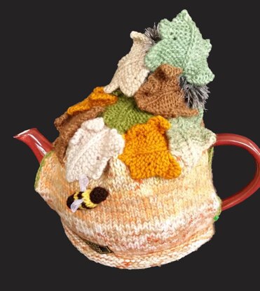 Hedgehog in Autumn Tea Cosy