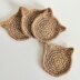 Jute cat coasters