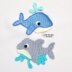 Whale and Dolphin Applique