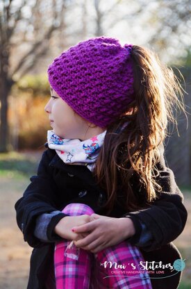 Criss Cross Ponytail or Messy Bun Hat