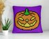 Halloween Pumpkin Pillow Smile Spooky Mini C2C Diagonal Crochet Pattern PDF