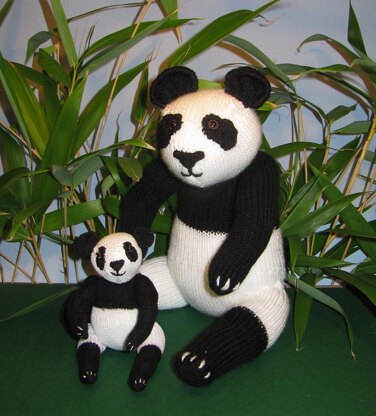 Mother and Baby Panda Toy Animals