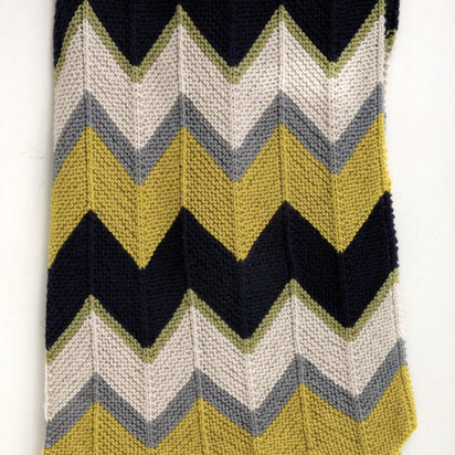 Updated Ripple Afghan in Lion Brand Vanna's Choice - knitting pattern