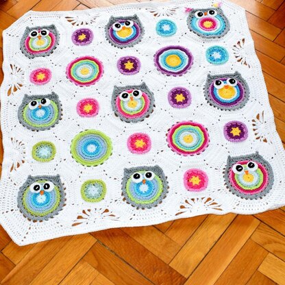 "Wisy Bisy Owl" blanket